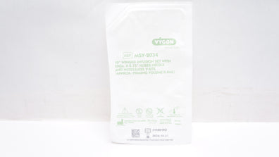 Vygon MSY-2034 10inch Winged Infusion Set w/ 20Ga x 0.75inch Huber Ndle